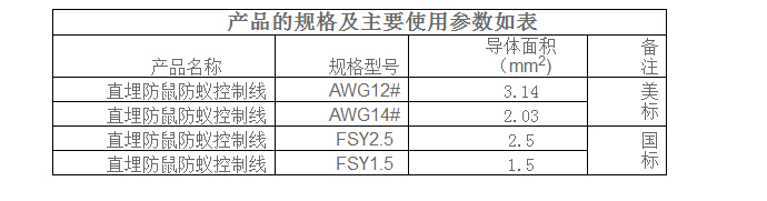 直埋防鼠、蚁喷头控制线