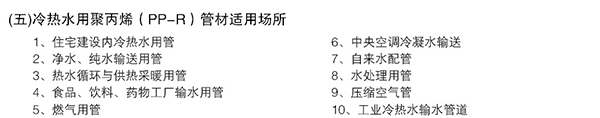 PPR冷热水管